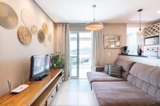 Apartamento 3 QUARTOS com VISTA MAR DESLUMBRANTE, ar-condicionado, Wi-Fi, cozinha completa, Condomínio Home Club com PISCINA, SAUNA, ACADEMIA, quadra de esportes playground infantil, salão de jogos e mini mercado a 40m da PRAIA e 1400m do Beto Carreiro - Penha - 7