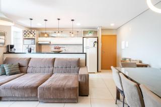 Apartamento 3 QUARTOS com VISTA MAR DESLUMBRANTE, ar-condicionado, Wi-Fi, cozinha completa, Condomínio Home Club com PISCINA, SAUNA, ACADEMIA, quadra de esportes playground infantil, salão de jogos e mini mercado a 40m da PRAIA e 1400m do Beto Carreiro - Penha - 6