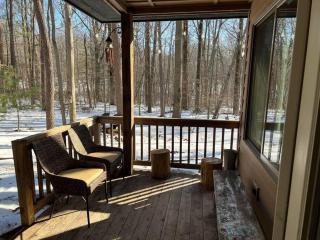 Woodshores Retreat - cozy retreat, hot tub, Lk MI - Coloma - 2