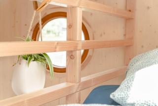 Hausboot IRENE mit Kamin - Winter an der Dove Elbe - 1