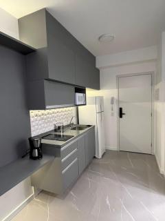 GRAY ONE - Apto novo, moderno, varanda, poucos passos da estação Luz - São Paulo - 6