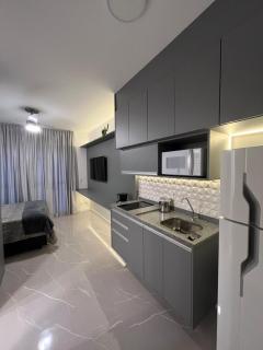 GRAY ONE - Apto novo, moderno, varanda, poucos passos da estação Luz - São Paulo - 7