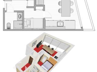 Charmant studio avec alcôve, balcon, proche centre et pistes à Val-d'Isère - FR-1-694-225 - Val-d'Isère - 2