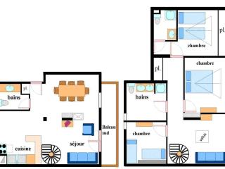 Spacieux duplex 10 pers à Lanslebourg avec cheminée, WIFI, 4 chambres - FR-1-508-43 - Lanslebourg-Mont-Cenis - 5