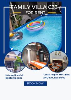 Family Villa Syariah C-33 with minipool - Batu - 0