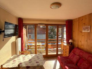 Studio cabine sud 4 pers, balcon, proche pistes, navette et commerces, animaux acceptés - FR-1-263-536 - Valloire - 6