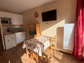 Studio cabine sud 4 pers, balcon, proche pistes, navette et commerces, animaux acceptés - FR-1-263-536 - Valloire - 5