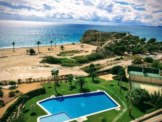 Top-Floor Beachfront Apartment with Parking, Pool, & Spacious Sea-View Balcony - 0