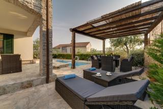 New villa with swimming pool, olive grove and sea view by Traveler tourist agency Krk ID 2201 - 3