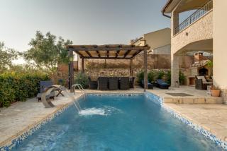 New villa with swimming pool, olive grove and sea view by Traveler tourist agency Krk ID 2201 - 2