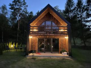 Przystanek Kistówko komfortowe domki z jacuzzi, staw wędkarski, kominek, las, przestrzeń - 1