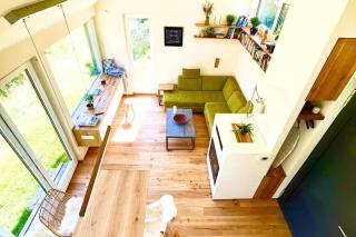 Tinyhouse Minimalus Panorama Schlafloft im Grünen - 4
