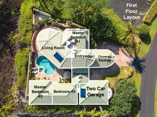 Hale Mele 2 with Panoramic Golf Course View, private Pool, Hot Tub, Golf Cart and E-Bikes - Waikoloa - 6