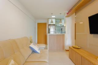 IT61 Hermoso Apartamento 3 Suites, Pie en la Arena - Itacimirim - 9