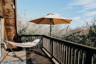 The Maverick: A-Frame w/ Hammock and Tree Top View - New Braunfels - 7