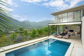 Serenity and Modern Art - Open Hill View 3BR Natural Park Villa 1 - Kamala Beach - 4