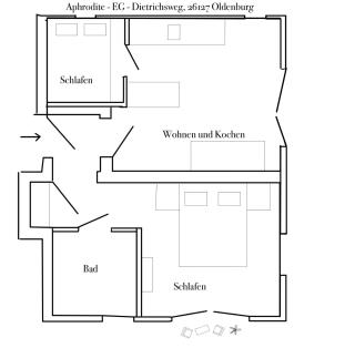 Apartment Prinzessin Aphrodite - Zimmerprinzen - Oldemburgo - 9
