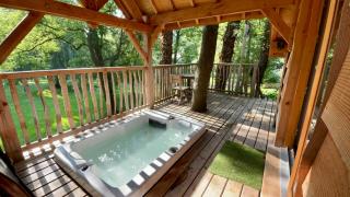 Cabane perchée luxe avec jacuzzi Domaine du Marais Maisse - 1