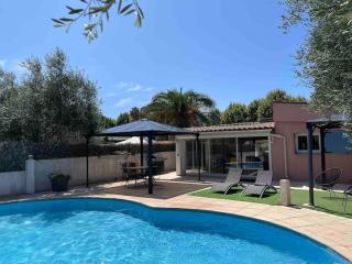 Villa climatisée piscine 3 chambres mer à 800m - Antibes - 0