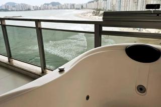 PÉ na Areia com Jacuzzi e Vista Incrível Para MAR! - Guarujá - 0