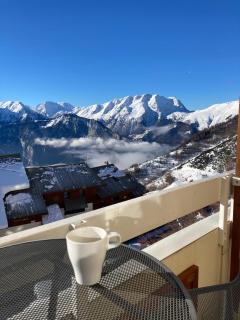 Sunny studio 25 m2 Mountain View balcony in Alpe d Huez district Eclose - L'Alpe-d'Huez - 0