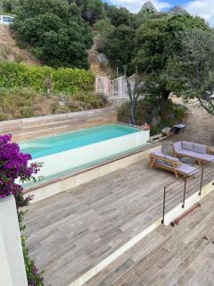 Idéal 2 couples , APPT DANS VILLA, VUE MER, PISCINE. - Lumio - 7