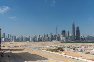 ON OFF HH-Meydan One- Cozy STUDIO - Burj Khalifa & Lagoon view - Dubai - 2
