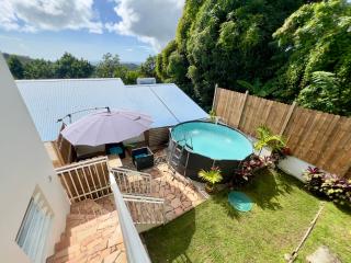 Villa Iguana, duplex paisible, vue magnifique mer et rocher du Diamant, piscine - 4