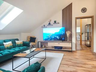 Design-Penthouse I 90qm I Europapark 20 min I Boxspring I Nespresso I Parking - Lahr - 8