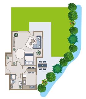 Studio-Apartment mit Garten, Parkplatz & Küche - Offenburg - 9
