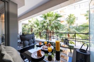 Studio Centre Terrasse Climatisation 50m plage - Mentone - 6