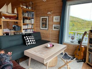 Aurora sea view cabin with wifi,sauna - Vannareid - 8