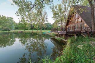 Secluded Waterfront A-Frame Cabin w/ Pvt Lake - - 1