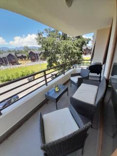 CONDOMINIO LOS CASTAÑOS ALICURA, PUCÓN, departamento 2 dormitorios, 1 baño, estacionamiento, piscina - 4