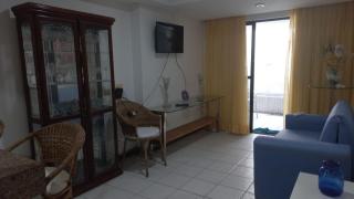 Flat mobiliado, beira mar na melhor localização da Praia do Cabo Branco - João Pessoa PB - 3