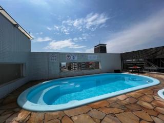 Apto com Piscina, Estacionamento e Churrasqueira em Bombas - 2 dorms 6 pessoas - 300 metros do Mar - 7