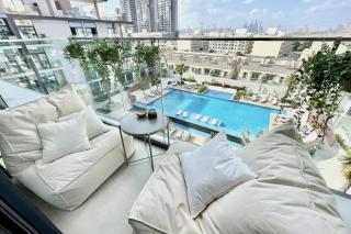 CozyArtStudio - Pool view / brand-new building JVC - Dubai - 3