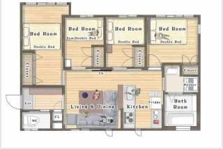 JRTakadababa 2min 5LDK 5beds 2unit room - 5