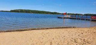 Domki z bala przy plaży Orle Jezioro Głuszyńskie - 4