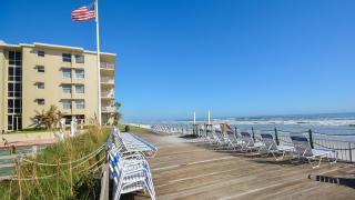 Top Floor with Ocean and Pool Views Located on No-Drive Beach - 4