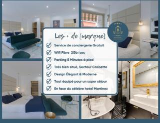 Luxury Maubourg - Vue mer - Croisette 50m plage - Clim - terrasse - Cannes - 9