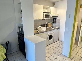 Studio cabine 4 pers, parking, clim, proche plage - FR-1-225-457 - 1