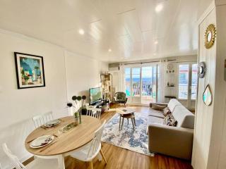 Nice 2P Vue Mer- 5min plage, Terrasse, AC, Parking - 0