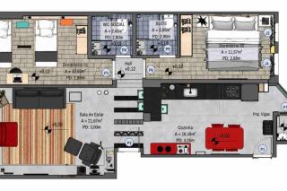 PA2204 I Lindo apto no cartão postal de São Paulo - 9