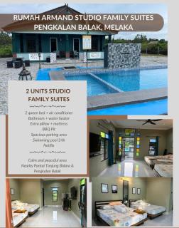 Rumah Armand Studio Family with Swimming Pool Pengkalan Balak Tg Bidara Masjid Tanah Melaka - - 0