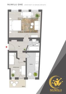 NUWILU ONE - Apartment mit Balkon im Herzen Erfurts - Magenta TV- Netflix - Disney - Erfurt - 8