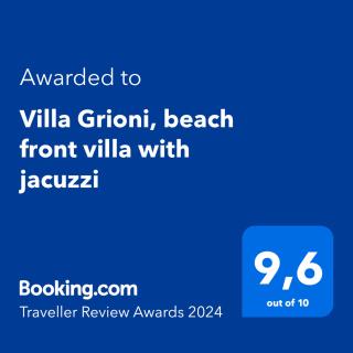 Villa Grioni, beach front villa with jacuzzi - 9