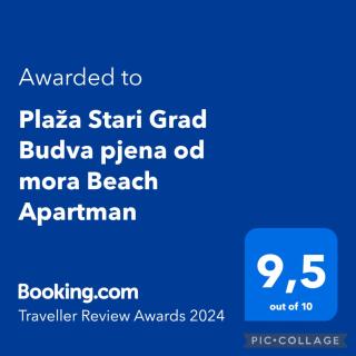 Plaža Stari Grad Budva pjena od mora Beach Apartman - Budua - 5