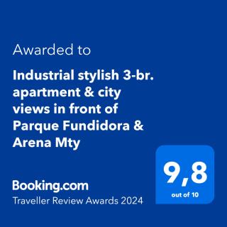 Industrial stylish 3-br. apartment & city views in front of Parque Fundidora & Arena Mty - 8