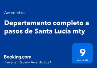 Departamento completo a pasos de Santa Lucia mty - 5